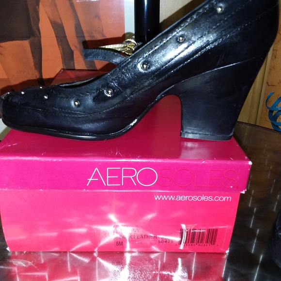 Aerosole PeepToes Shoes Size 8 - Picture 3 of 6